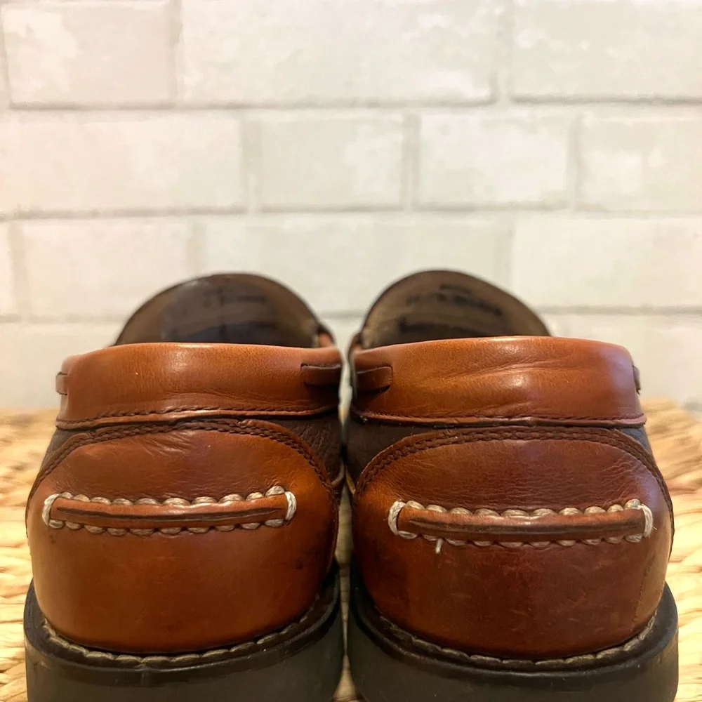 L.L. Bean Two-Tone Brown‎ Leather Loafers